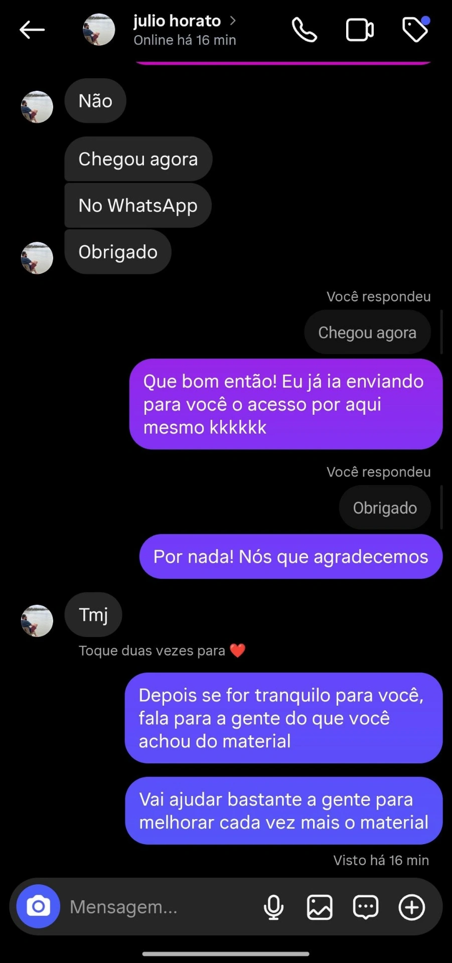 Depoimento do Julio